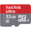 Sandisk 32GB Ultra MicroSD Card (SDHC) + Adapter Class 10