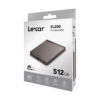 Lexar SL200 512GB Portable External SSD Up to 550MB/s Read (LSL200X512G-RNNNU)