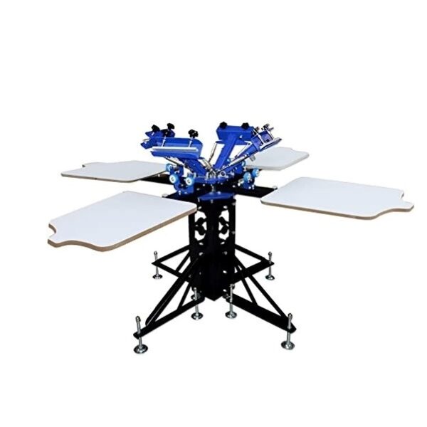 Screen Printing 4 Colors 4 Stations