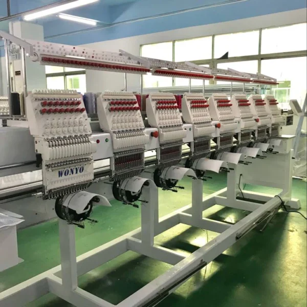 Eight heads embroidery machine