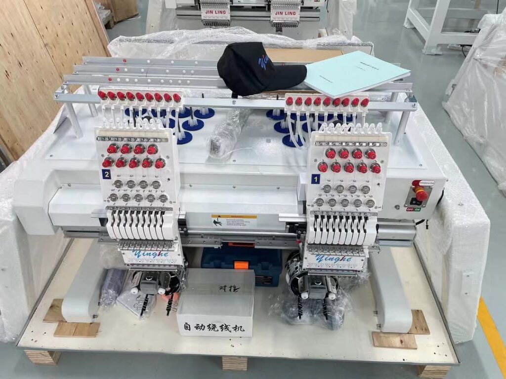 Two head embroidery machine