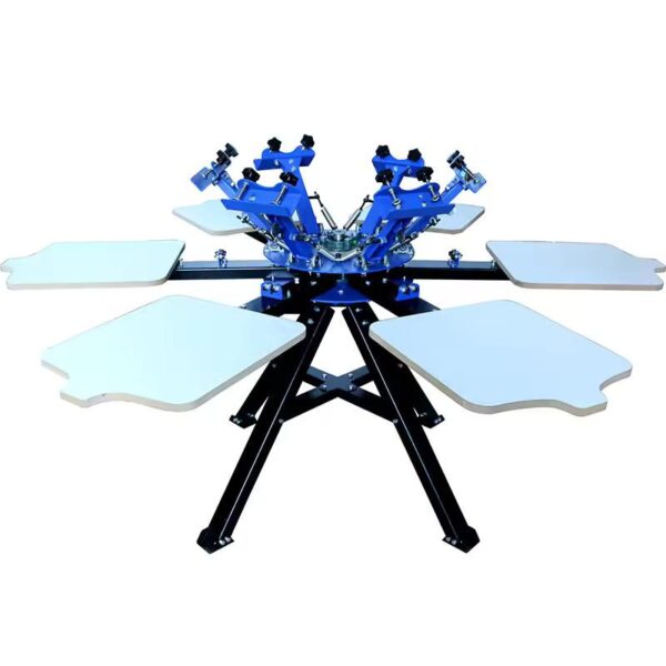 6 color 6 station screen printing