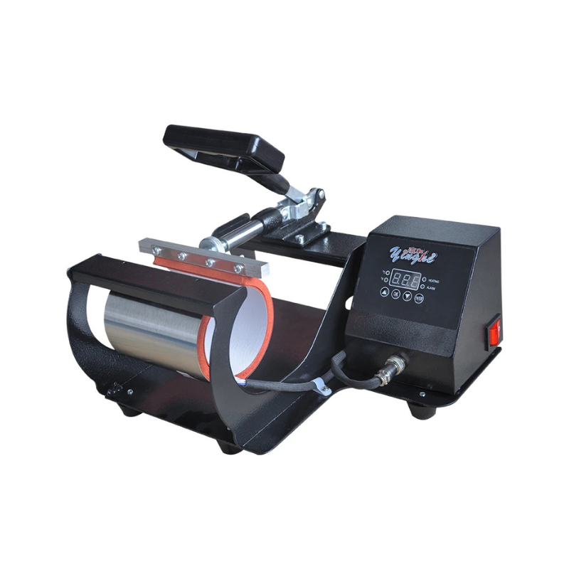 "Single Mug Press Machine with digital control panel and attached 11oz mug element"
