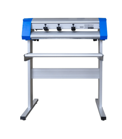 "630mm 2ft vinyl plotter cutter with digital LCD control panel and colorful buttons"