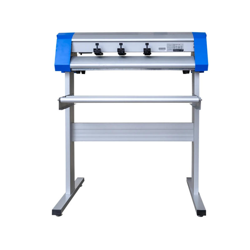 "630mm 2ft vinyl plotter cutter with digital LCD control panel and colorful buttons"