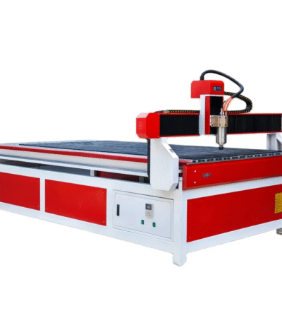 CNC router machine engraving detailed wood patterns on a large panel