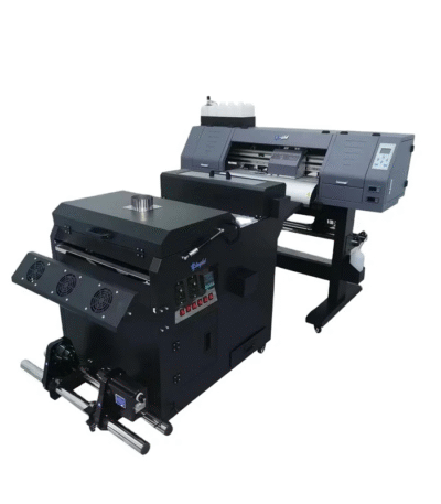 60 cm DTF printing machine printing vibrant designs on transfer film