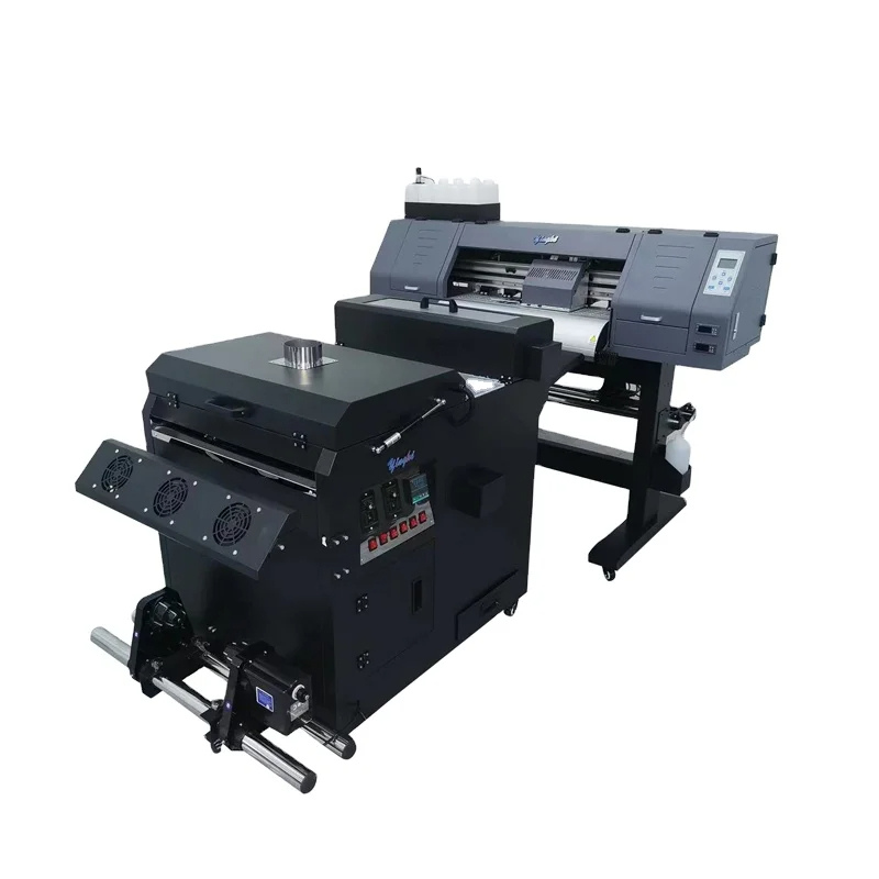 60 cm DTF printing machine printing vibrant designs on transfer film