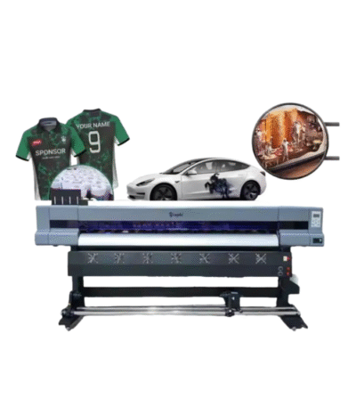 3.2 meter large format eco solvent printer with XP600 printhead producing vibrant outdoor prints