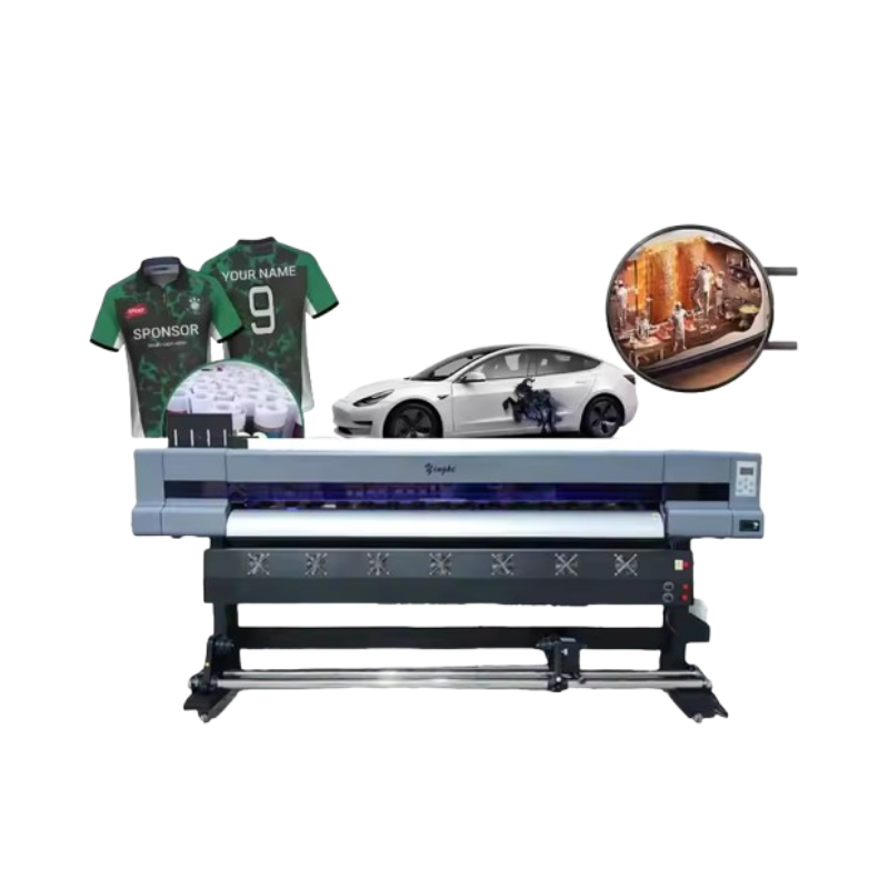 3.2 meter large format eco solvent printer with XP600 printhead producing vibrant outdoor prints